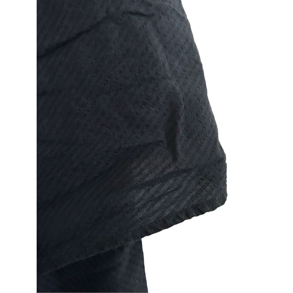 Patagonia Dress Womens 4 Black Excellent Tencel Organic Cotton Tiered V-Neck - Picture 3 of 6